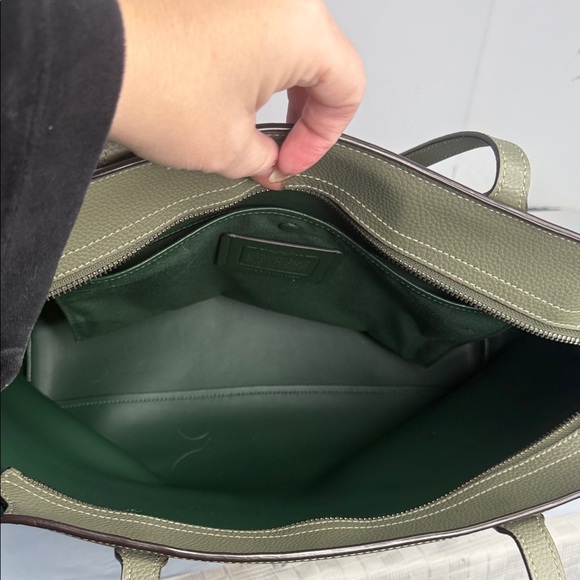 Coach central Sage Green Leather Tote - Picture 9 of 11